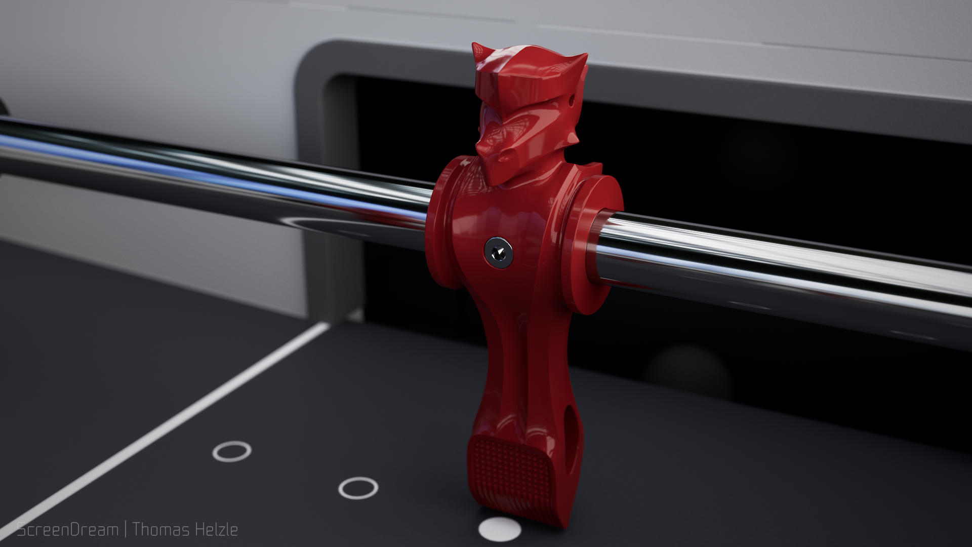 Dragon Kicker Figure designed in Rhino und Octane Render