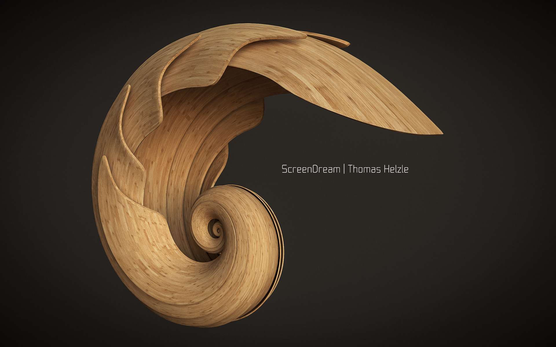 Spiralsculpture in Lightwave